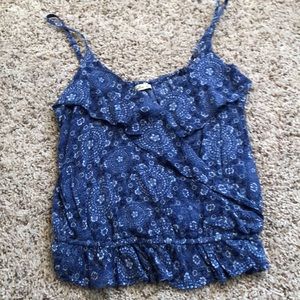 Surplice tank top